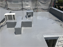 ウレタン塗膜防水(通気工法,密着工法) 外壁防水塗装