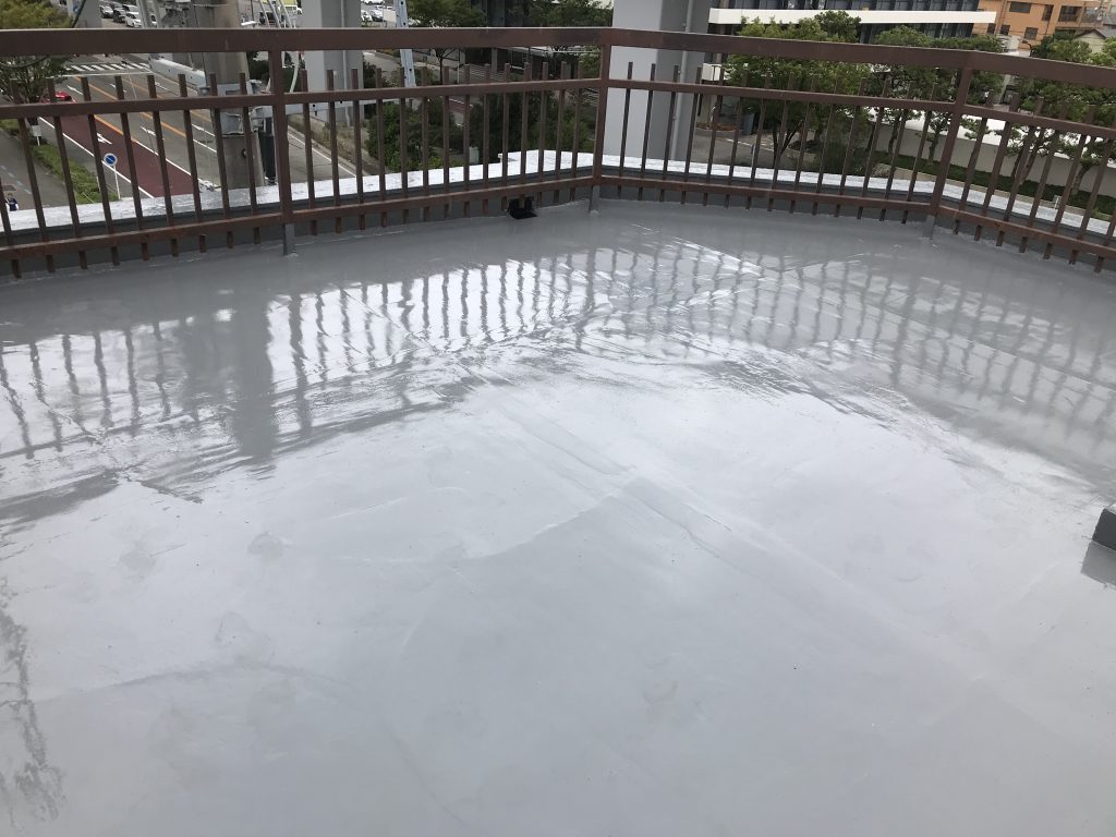 ウレタン塗膜防水(通気工法,密着工法) 外壁防水塗装