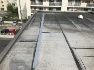 ゴムシート防水からウレタン防水通気工法